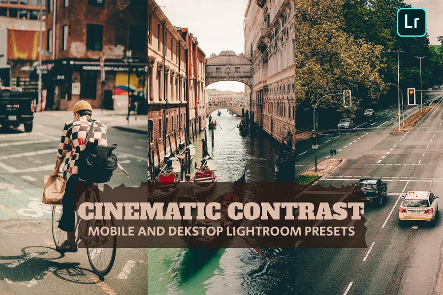 电影音乐反差色调旅拍摄影后期调色Lightroom预设 Filmmusik Contras Lightroom Presets Desktop Mobile 插件预设 sucaiwan.com