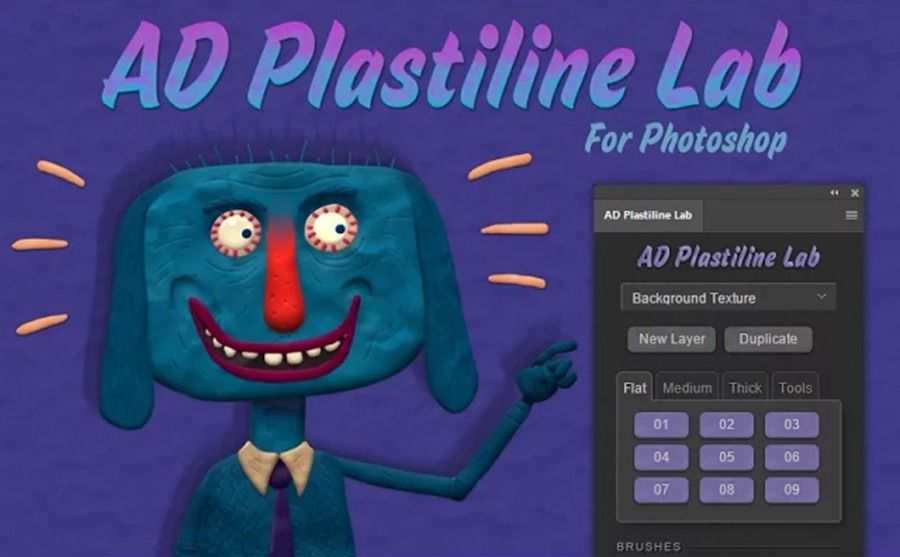 【持续更新】PS插件:一键生成逼真橡皮泥粘土风格绘画插件 AD Plastiline Lab 最新汉化版Win+Mac附安装教程 插件预设 第2张-素材湾丨精选海外优质设计素材资源 【持续更新】PS插件:一键生成逼真橡皮泥粘土风格绘画插件 AD Plastiline Lab 最新汉化版Win+Mac附安装教程 插件预设 sucaiwan.com