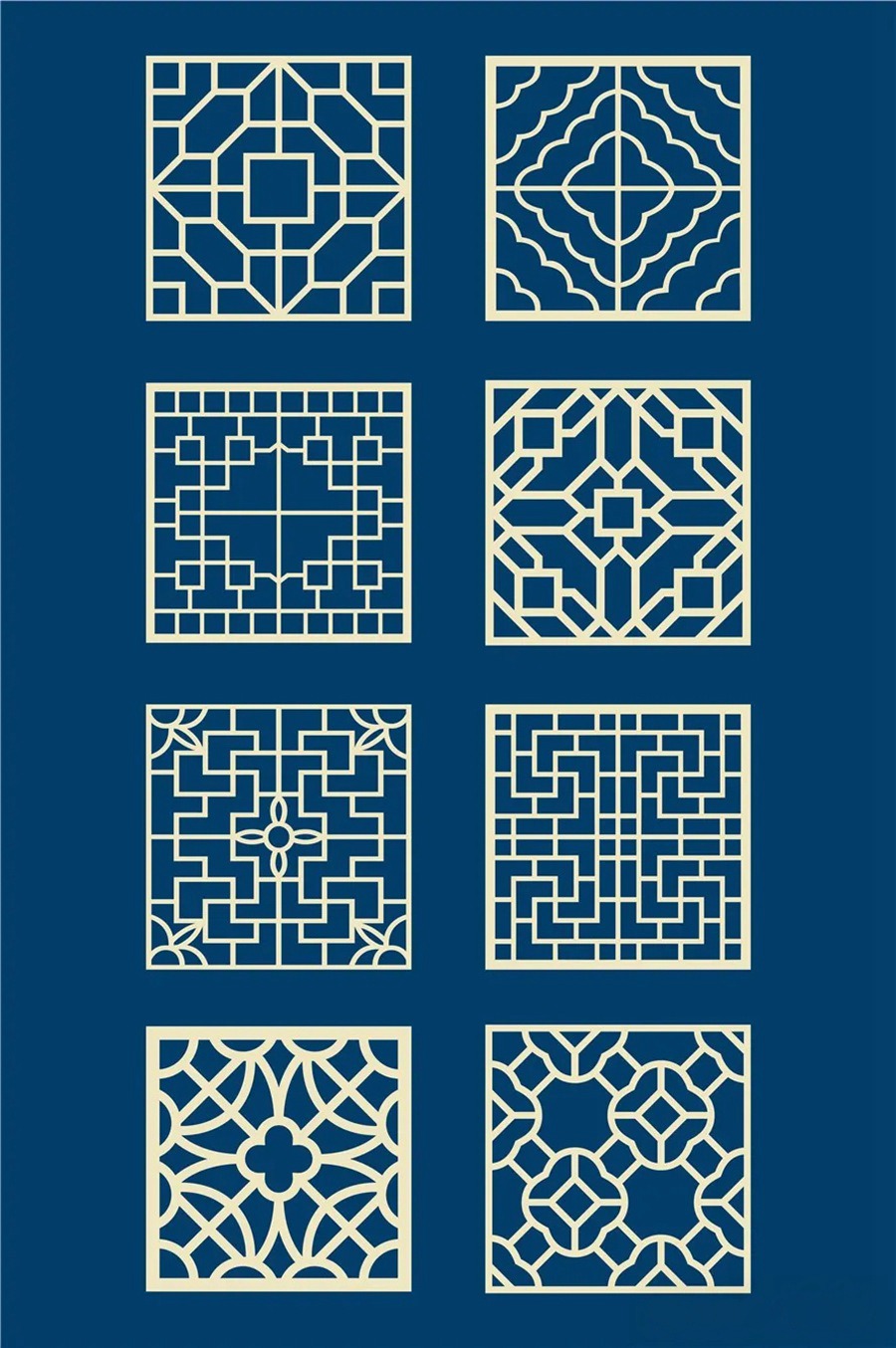 中国风传统古典青花瓷图案花纹图形纹样AI矢量模板花纹设计素材 图片素材 sucaiwan.com