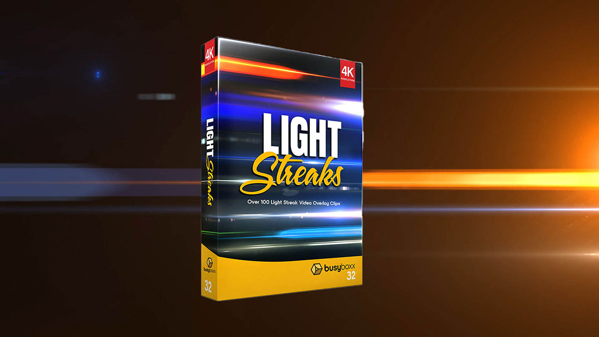 BUSYBOXX 99个横向条纹光线镜头光效特效叠加4K视频素材 Light Streaks 影视音频 sucaiwan.com