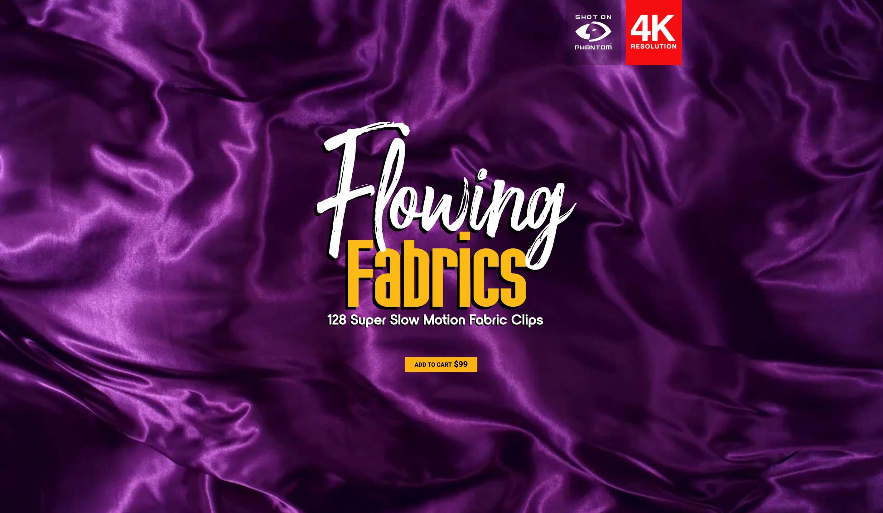 BUSYBOXX 128个优雅轻盈丝绸流动飘扬织物漂浮背景叠加动画4K视频素材 Flowing Fabrics 影视音频 sucaiwan.com