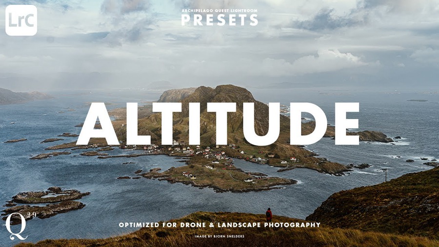 LR预设：13组高级户外绿色摄影锐化亮光效果照片调色Lightroom预设 Archipelago – Quest 29 Altitude Presets , sucaiwan.com