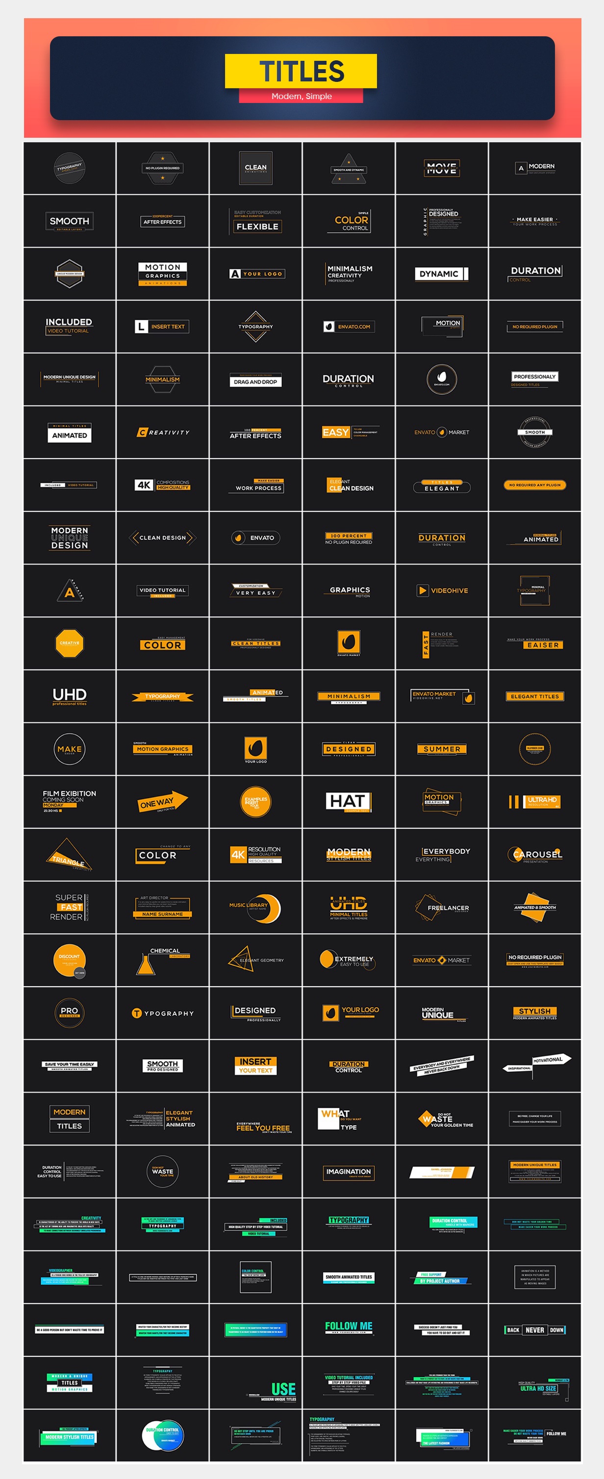 PR扩展脚本-1600+动态图形资源库文字标题转场LOGO背景动画 Pack | Nonmotion Graphics Library | Extension for Premiere Pro 影视音频 sucaiwan.com