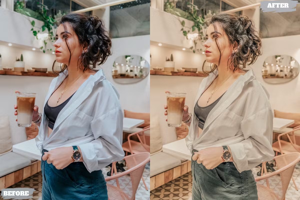 卡布奇诺人像旅拍摄影后期调色Lightroom预设 Cappuccino Lightroom Presets für Desktop und Handy 插件预设 sucaiwan.com