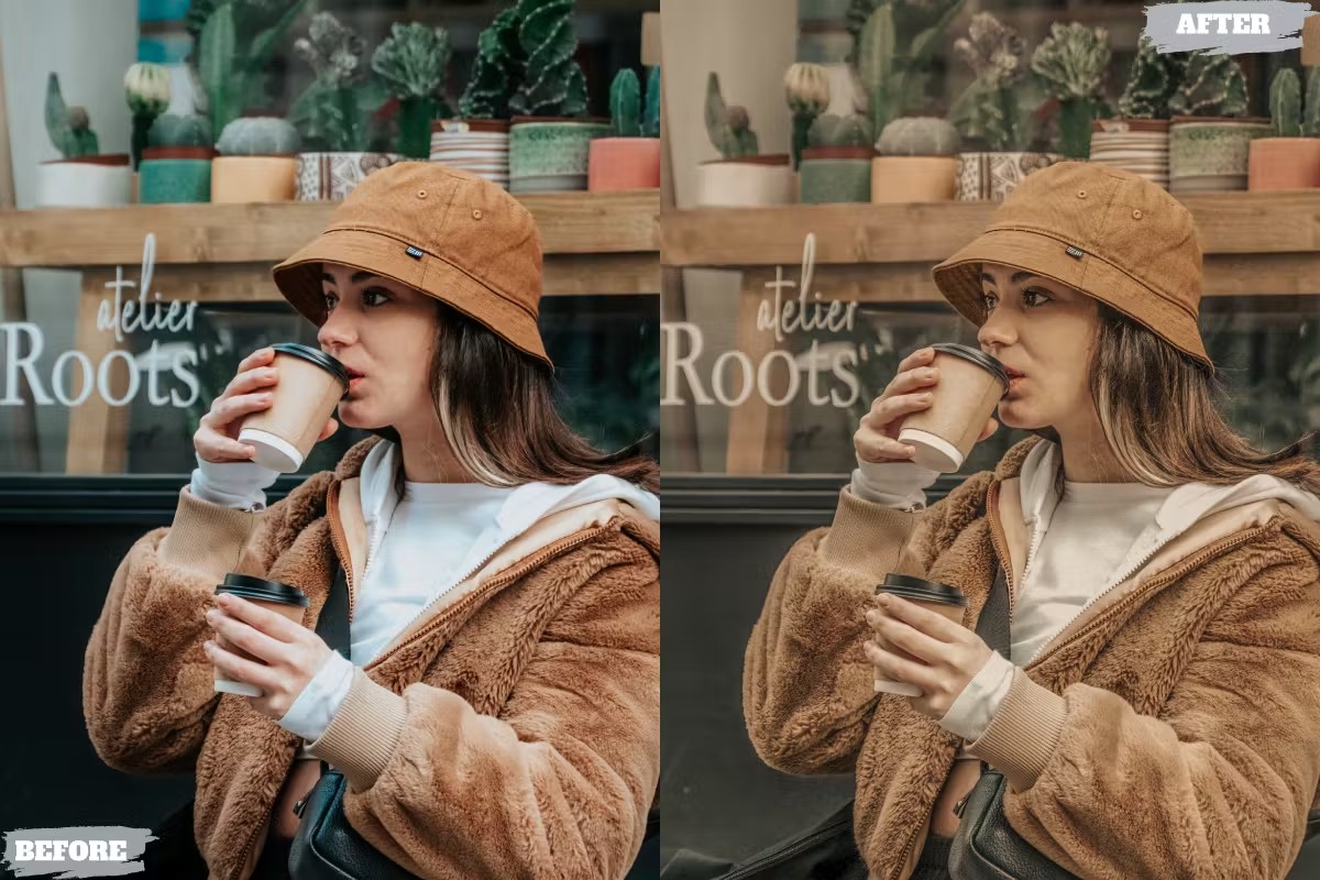 卡布奇诺人像旅拍摄影后期调色Lightroom预设 Cappuccino Lightroom Presets für Desktop und Handy 插件预设 sucaiwan.com