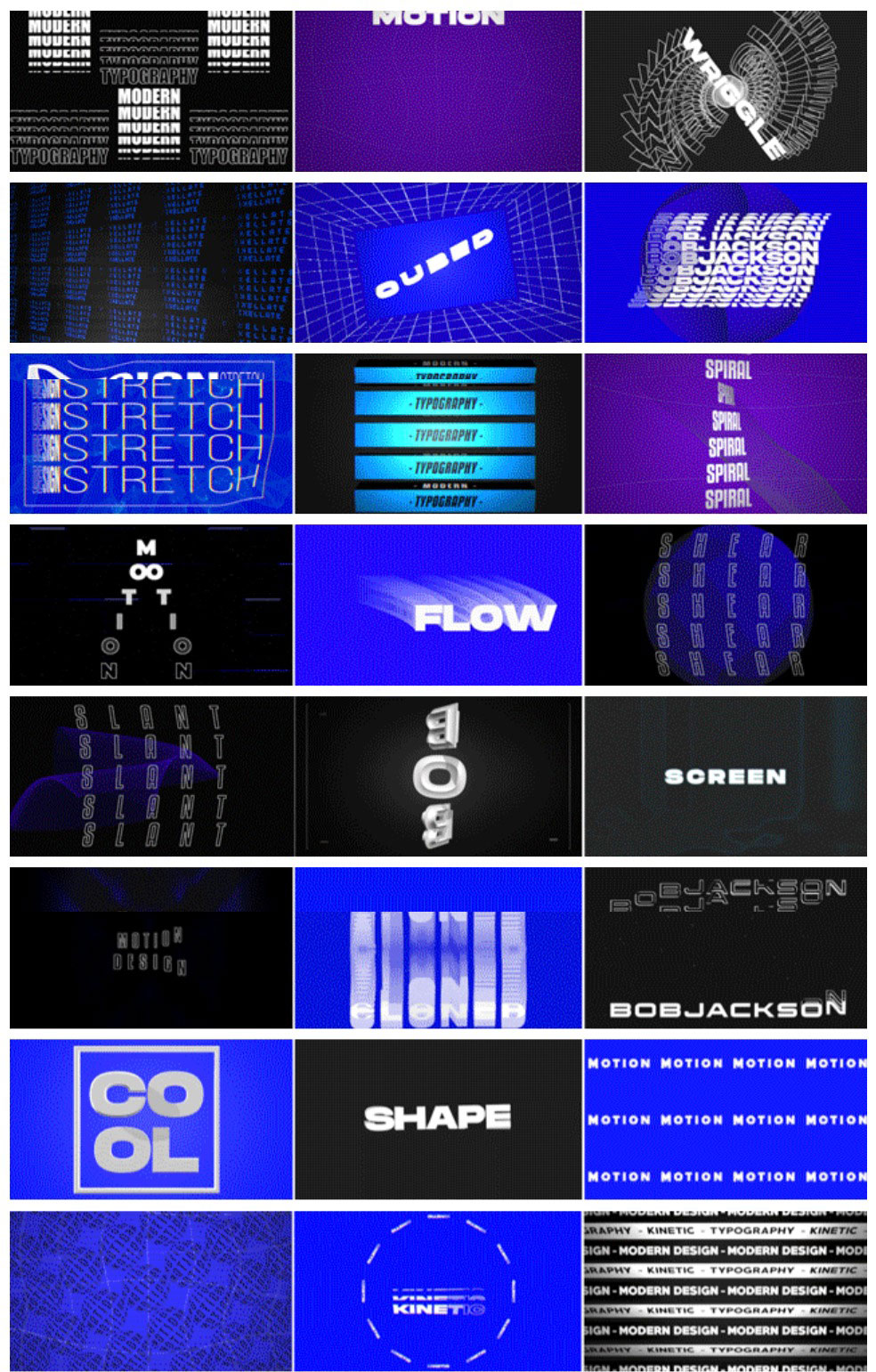FCPX插件:100个野蛮抽象动力学时尚循环错版动态美学背景文字标题排版效果 , 第2张-素材湾丨精选海外优质设计素材资源 FCPX插件:100个野蛮抽象动力学时尚循环错版动态美学背景文字标题排版效果 , sucaiwan.com