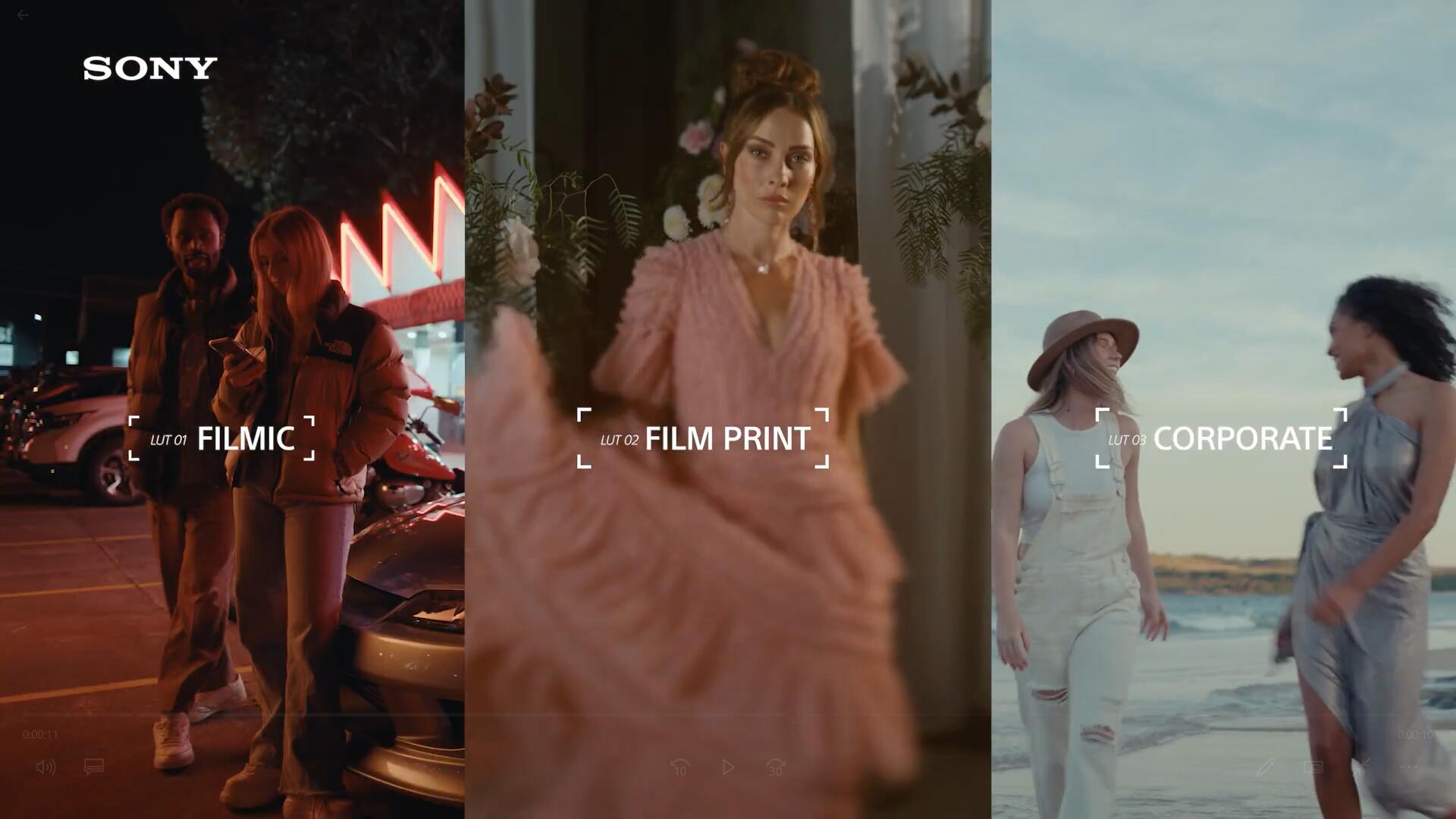 SONY索尼最新电影院线级创意多风格企业/自然胶片摄影LUT调色预设 , sucaiwan.com