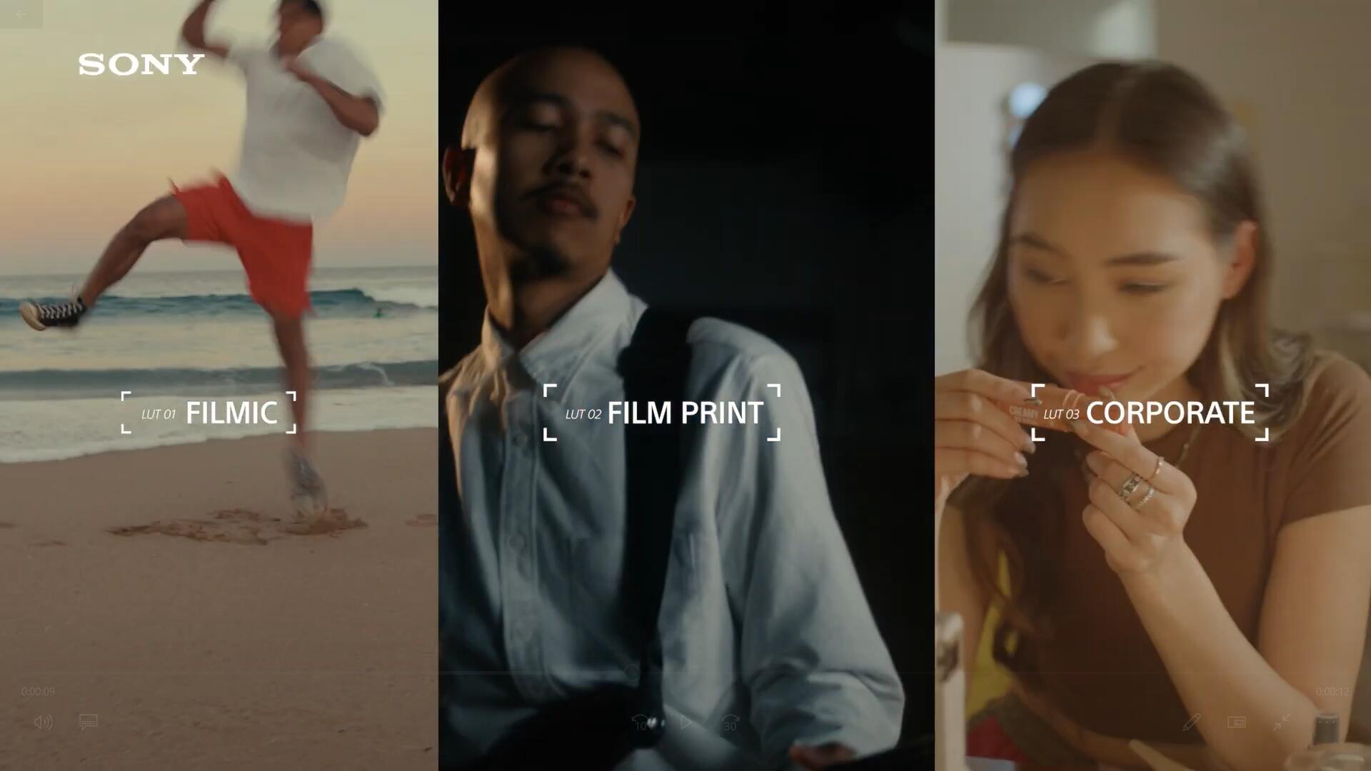 SONY索尼最新电影院线级创意多风格企业/自然胶片摄影LUT调色预设 , sucaiwan.com