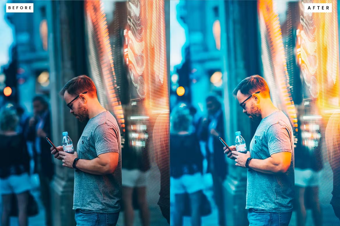时尚城市夜景电影旅拍摄影后期调色Lightroom预设 Lightroom Presets für City Night 插件预设 sucaiwan.com