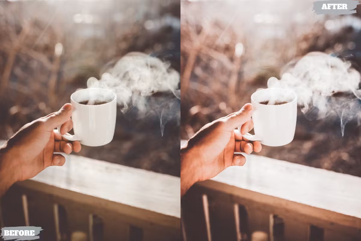 咖啡深棕色调人像旅拍摄影后期调色Lightroom预设 Coffee Lightroom Presets für Desktop und Handy 插件预设 sucaiwan.com