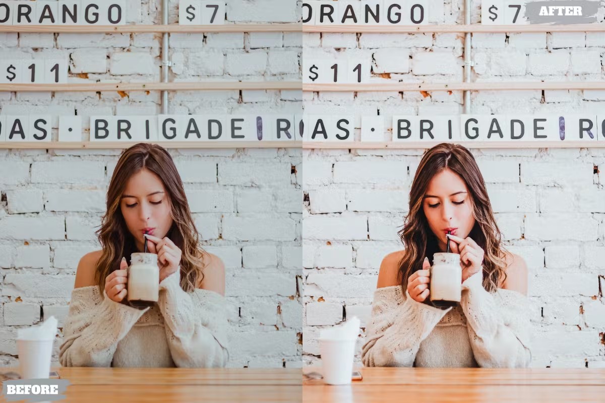 咖啡深棕色调人像旅拍摄影后期调色Lightroom预设 Coffee Lightroom Presets für Desktop und Handy 插件预设 sucaiwan.com