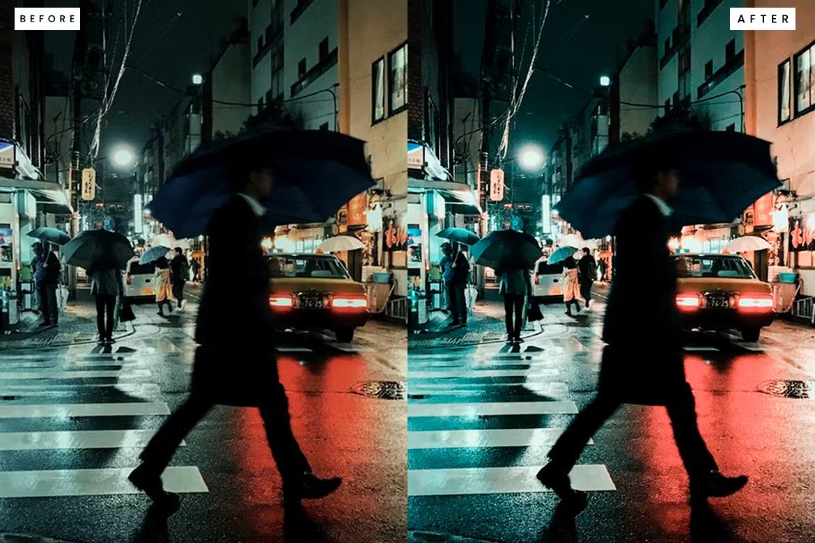 电影街道城市风光旅拍摄影后期调色Lightroom预设 Lightroom Presets für Flim Street 插件预设 sucaiwan.com
