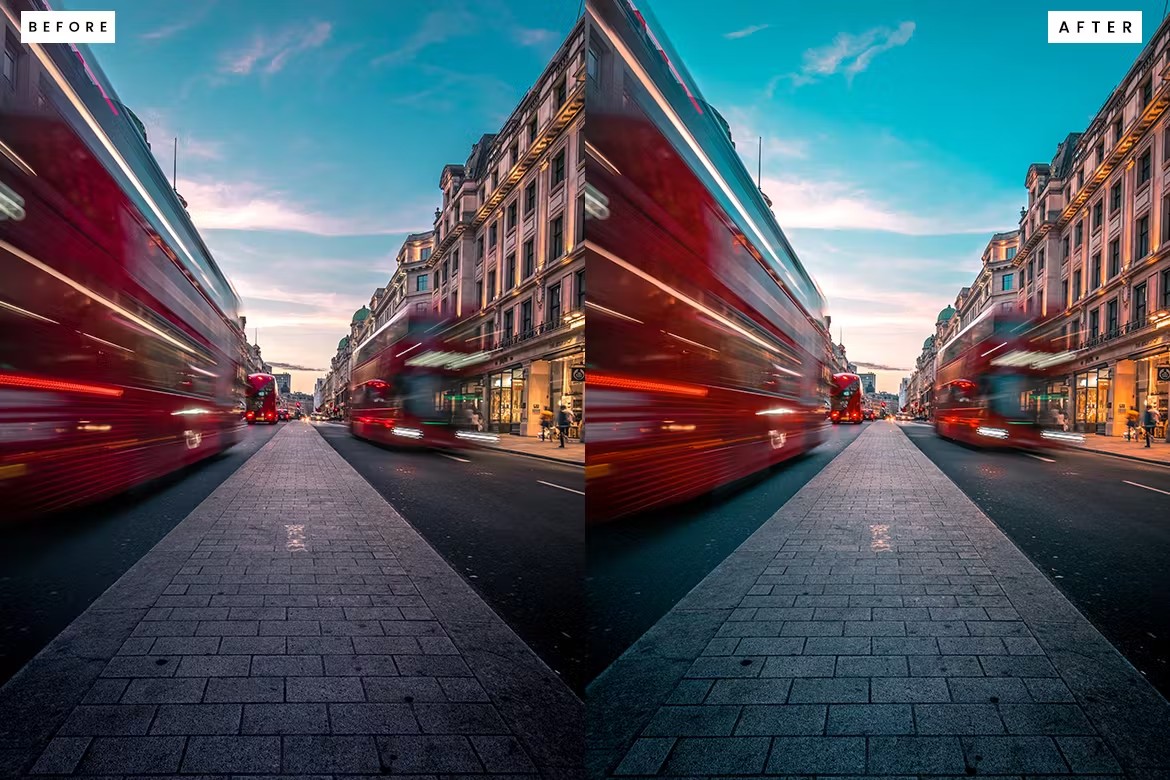 电影街道城市风光旅拍摄影后期调色Lightroom预设 Lightroom Presets für Flim Street 插件预设 sucaiwan.com