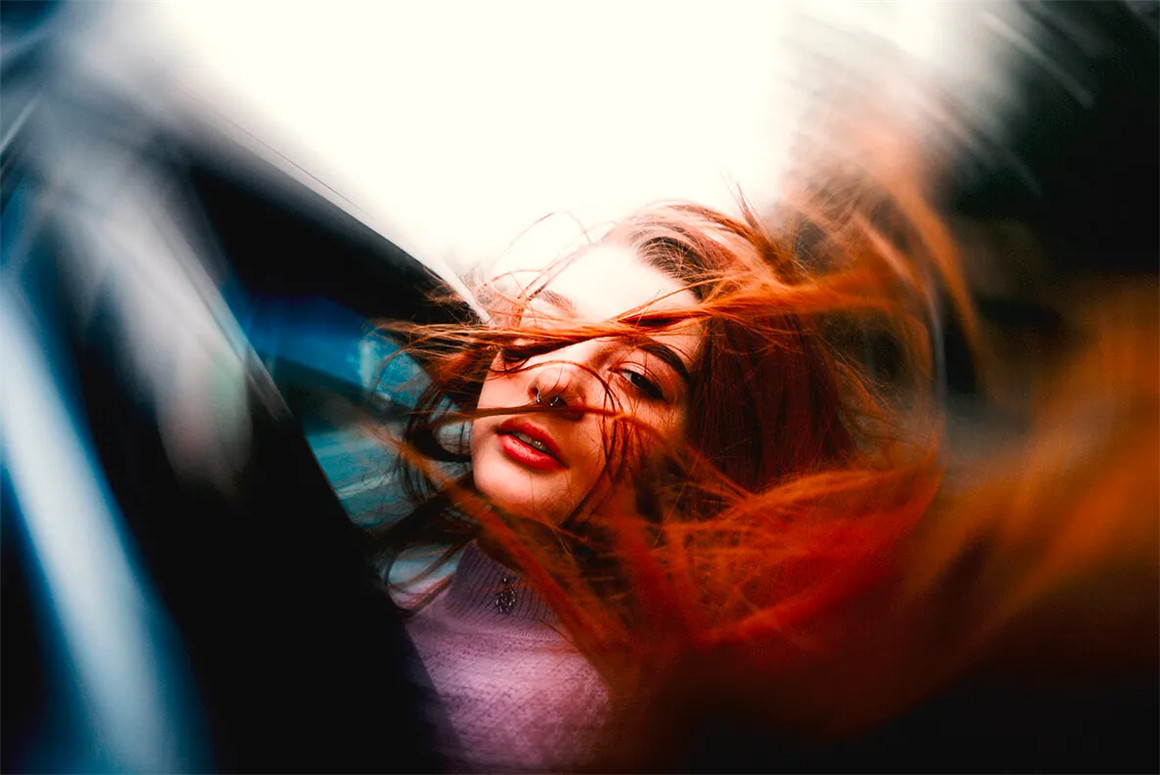 复古颗粒半调镜头旋转变焦抽象艺术图片后期叠加PSD特效样机 SPINNING BLUR PHOTO EFFECT , sucaiwan.com