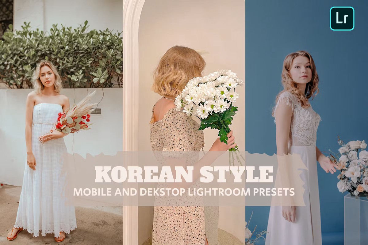 韩式风格清新婚礼人像摄影后期调色Lightroom预设 Lightroom Presets im koreanischen Stil für Desktop und Handy 插件预设 sucaiwan.com