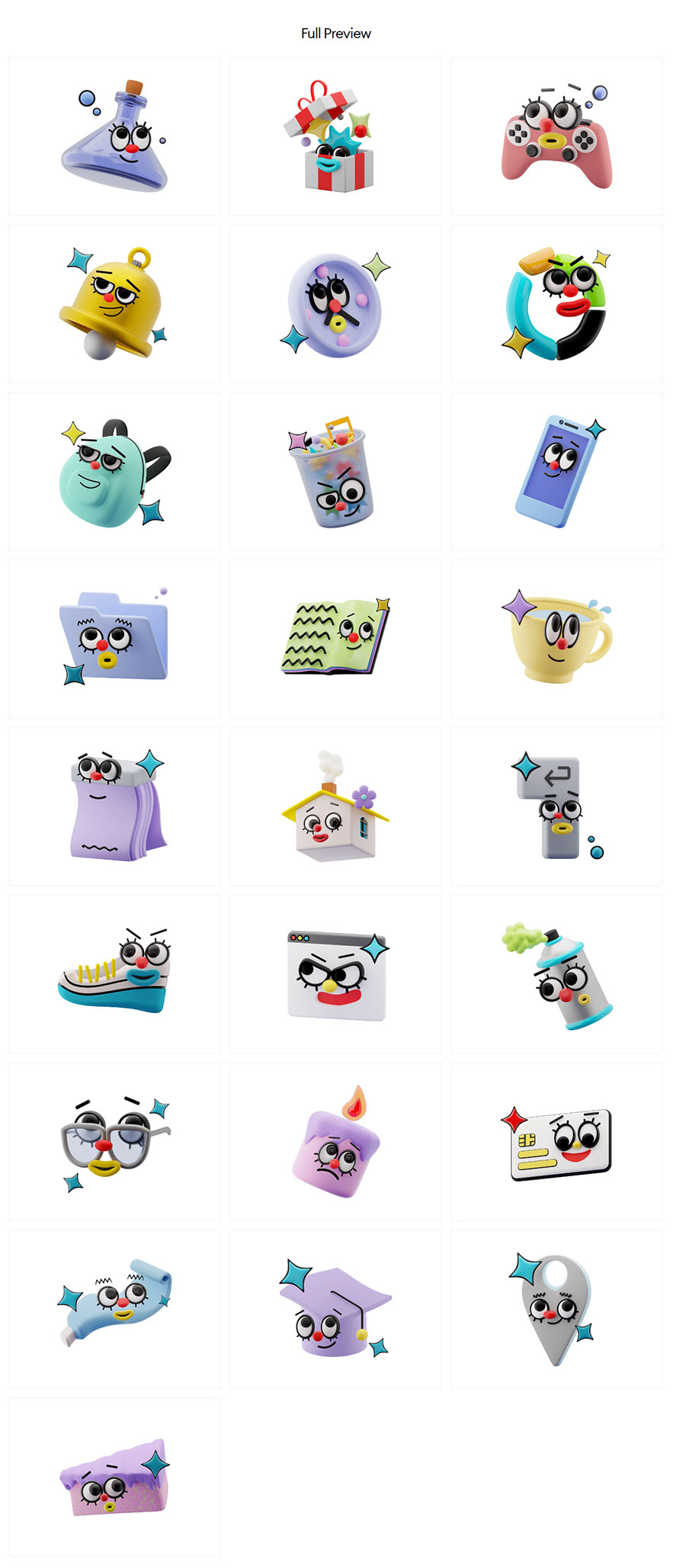 CRAFTWORK 高品质独特现代趣味学习教学元素3D数字图标Blender&Png&Sketch&Figma素材包 WINKS 图标素材 sucaiwan.com