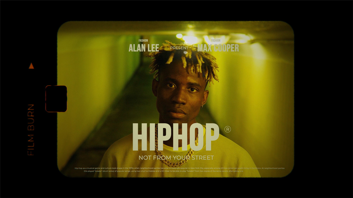 AE模板：复古16mm电影美学胶片帧镜头方形圆角边框遮罩颗粒视频叠加模板 , sucaiwan.com