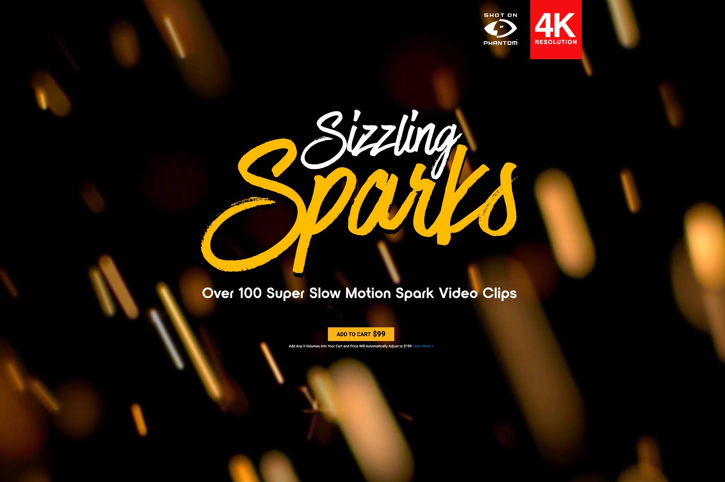 BusyBoxx 102个火星飞溅发光火花四射粒子动画4K视频素材 Sizzling Sparks 影视音频 sucaiwan.com