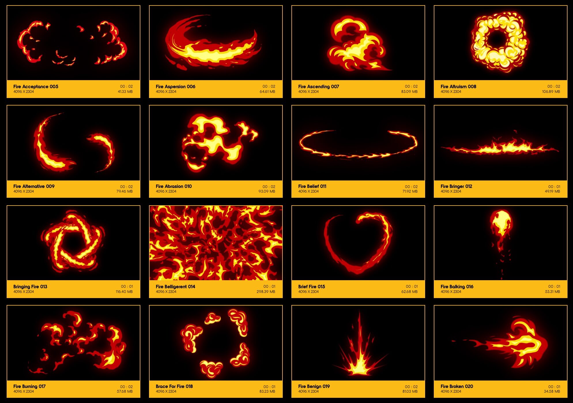 BusyBoxx 152个二维动漫卡通火焰燃烧MG动画有透明通道4K视频素材 Comic Fire FX 影视音频 第2张-素材湾丨精选海外优质设计素材资源 BusyBoxx 152个二维动漫卡通火焰燃烧MG动画有透明通道4K视频素材 Comic Fire FX 影视音频 sucaiwan.com