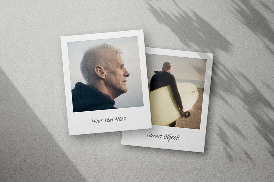 12组真实高品质宝丽来照片相框合集摄影时尚博主后期Photoshop设计模板Polaroid Frame Mockups Collection 样机素材 sucaiwan.com