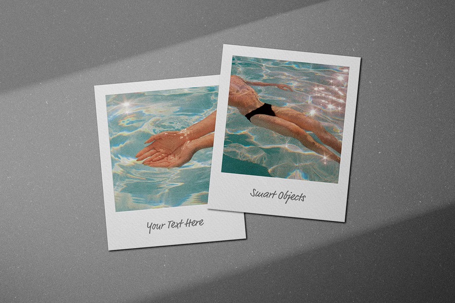 12组真实高品质宝丽来照片相框合集摄影时尚博主后期Photoshop设计模板Polaroid Frame Mockups Collection 样机素材 sucaiwan.com