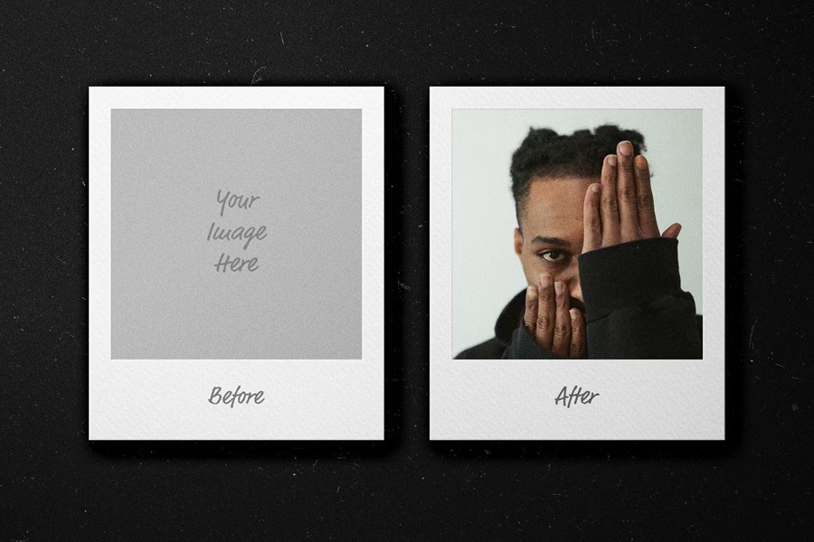 12组真实高品质宝丽来照片相框合集摄影时尚博主后期Photoshop设计模板Polaroid Frame Mockups Collection 样机素材 sucaiwan.com