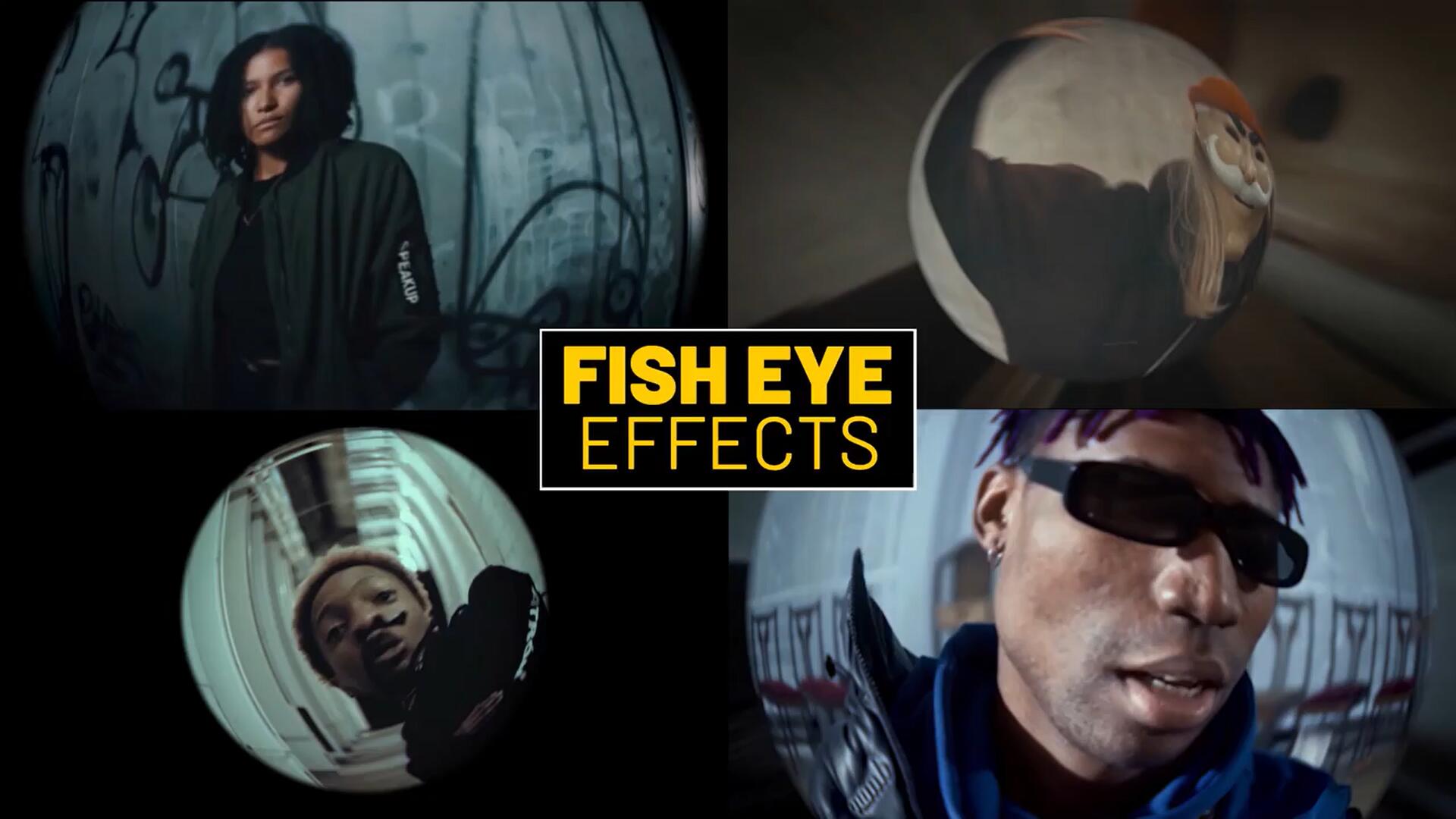 PR预设：20款复古逼真头畸变鱼眼镜头拉伸扭曲视频镜头效果预设 , sucaiwan.com
