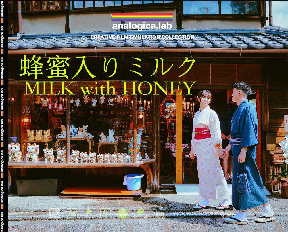 清新日系风格氧气氛围感色彩还原lut调色预设 Analogica Lab - Milk with Honey 插件预设 sucaiwan.com