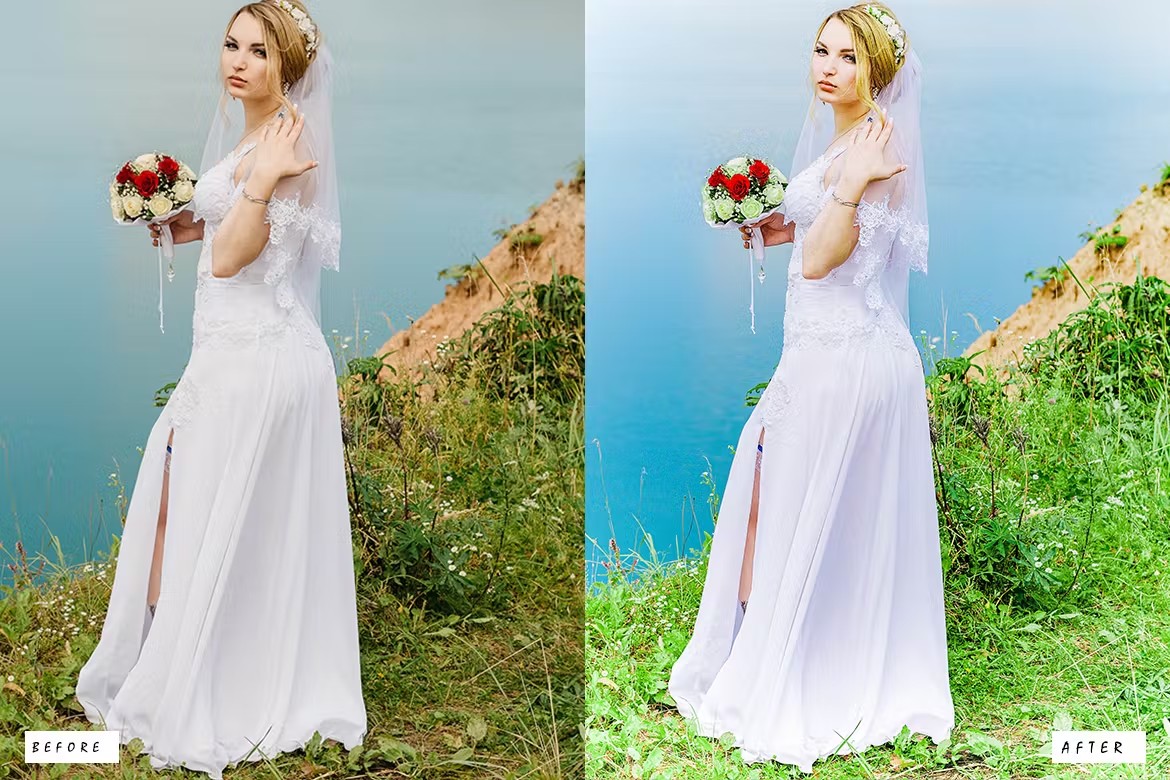 高级明亮欧美婚礼人像摄影后期调色Lightroom预设 15 Lightroom Presets für Hochzeiten 插件预设 第5张-素材湾丨精选海外优质设计素材资源 高级明亮欧美婚礼人像摄影后期调色Lightroom预设 15 Lightroom Presets für Hochzeiten 插件预设 sucaiwan.com