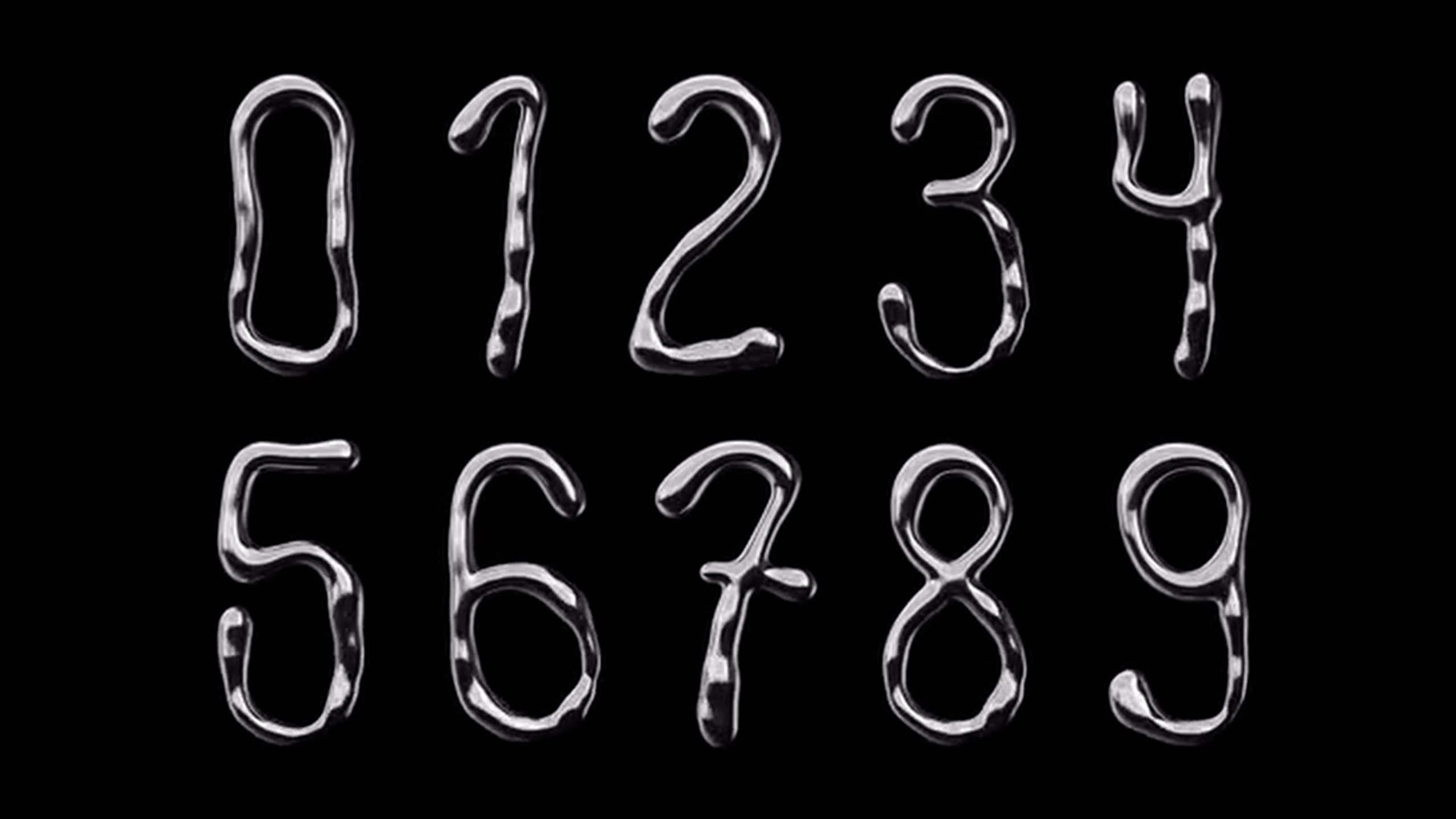 AE模板：4K时尚3D液态金属镀铬哥特字体扭曲效果MV音乐视频标题动画AE模板 影视音频 sucaiwan.com