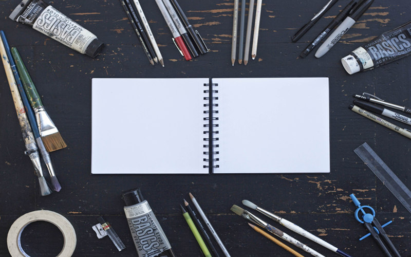 企业商务办公摆件文具桌面物品背景VI设计展示PS样机模板素材 样机素材 sucaiwan.com