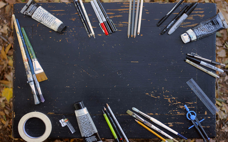 企业商务办公摆件文具桌面物品背景VI设计展示PS样机模板素材 样机素材 sucaiwan.com