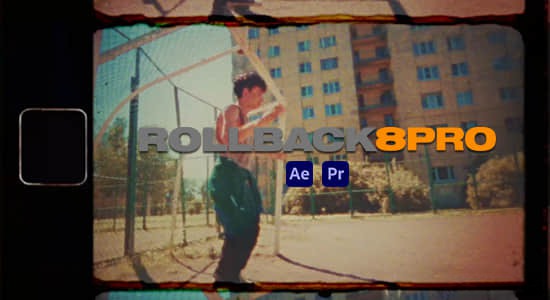 AE脚本-复古怀旧8mm老胶片老电影边框纹理噪点刮痕光效叠加效果 ROLLBACK8 Pro 插件预设 第1张-素材湾丨精选海外优质设计素材资源 AE脚本-复古怀旧8mm老胶片老电影边框纹理噪点刮痕光效叠加效果 ROLLBACK8 Pro 插件预设 sucaiwan.com