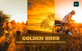 黄金时刻人像旅拍摄影后期调色Lightroom预设 Golden Hour Lightroom Presets Dekstop and Mobile