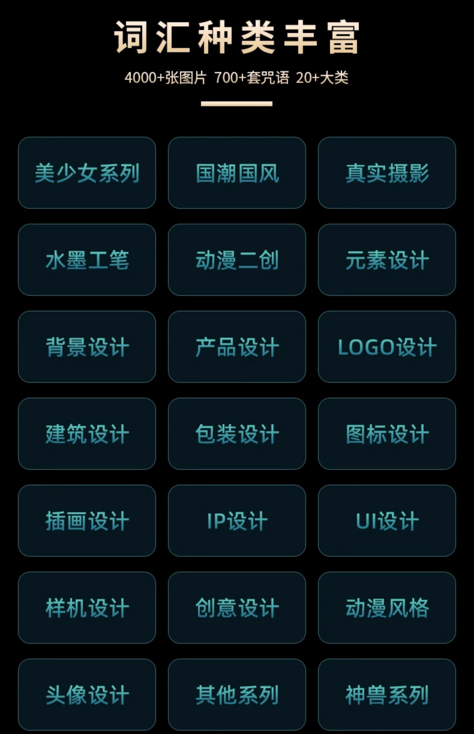 707套Midjourney关键词汇咒语包AI绘画数字智能创意图片合辑 . 第2张-素材湾丨精选海外优质设计素材资源 707套Midjourney关键词汇咒语包AI绘画数字智能创意图片合辑 . sucaiwan.com