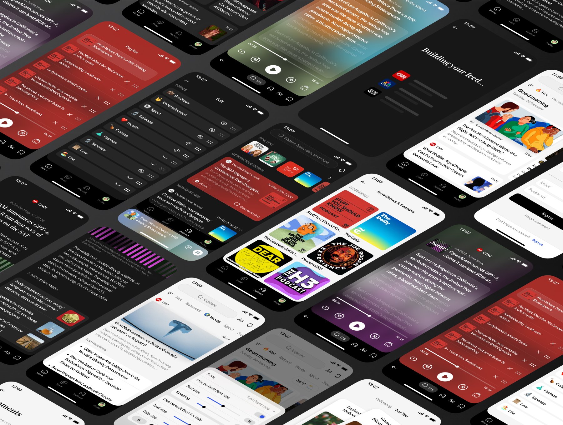 60页现代极简新闻博客消息文章报道APP移动应用程序页面UI设计套件News Podcast App UI Kit APP UI 第2张-素材湾丨精选海外优质设计素材资源 60页现代极简新闻博客消息文章报道APP移动应用程序页面UI设计套件News Podcast App UI Kit APP UI sucaiwan.com