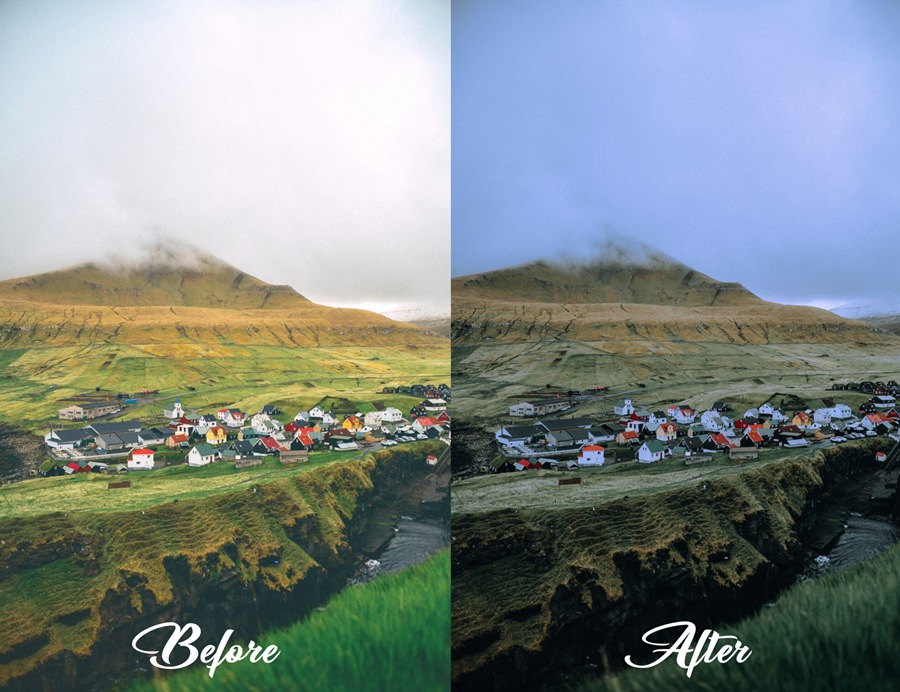 LR/PS预设-旅行自然摄影绿色调无人机电影LR预设 MePresets-Cinematic Green Presets 插件预设 sucaiwan.com