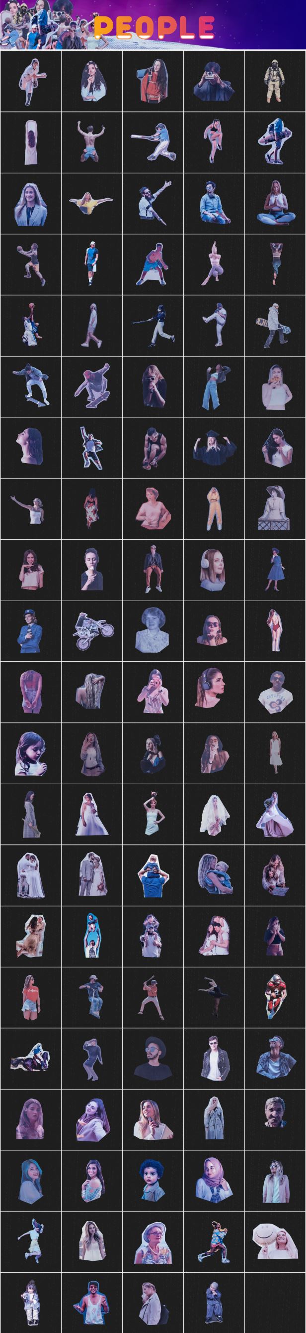 AE脚本-2400个人物眼耳口鼻手头发风景花朵动物食物交通物品复古贴纸定格动画预设 Collage V5(AtomX 3.0.8) 影视音频 第14张-素材湾丨精选海外优质设计素材资源 AE脚本-2400个人物眼耳口鼻手头发风景花朵动物食物交通物品复古贴纸定格动画预设 Collage V5(AtomX 3.0.8) 影视音频 sucaiwan.com