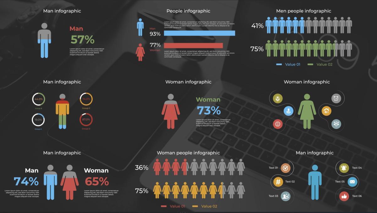 PR模板-1100个公司企业信息数据柱状饼状扇形图表动画预设 Infomax - The Big Infographics Pack MOGRT 影视音频 sucaiwan.com