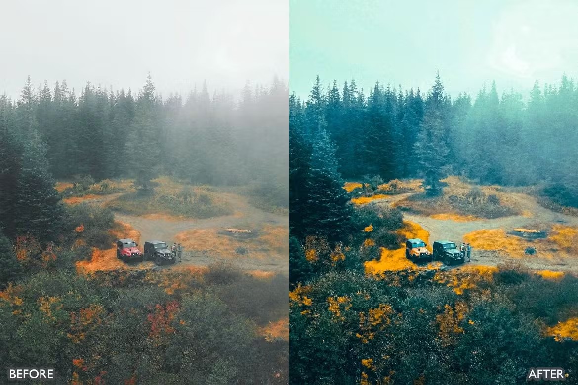喜怒无常秋天景观荒野摄影后期调色Lightroom预设 Herbst-Herbst-Presets für Lightroom Mobile und Desktop 插件预设 sucaiwan.com