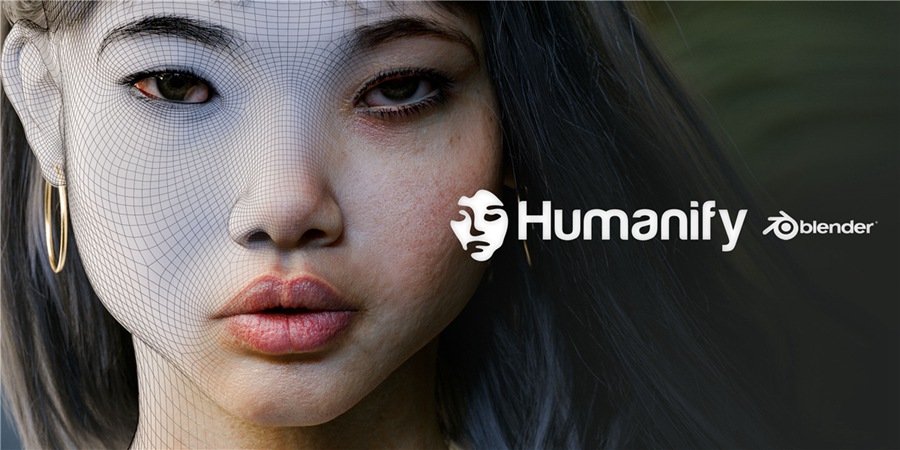 Blender插件:一键生成真实人体面部身体手脚皮肤着色器插件预设 Humanify + 视频教程 , 第1张-素材湾丨精选海外优质设计素材资源 Blender插件:一键生成真实人体面部身体手脚皮肤着色器插件预设 Humanify + 视频教程 , sucaiwan.com