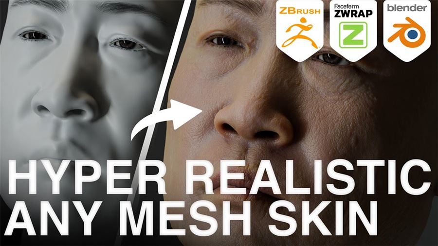 Blender插件:一键生成真实人体面部身体手脚皮肤着色器插件预设 Humanify + 视频教程 , 第10张-素材湾丨精选海外优质设计素材资源 Blender插件:一键生成真实人体面部身体手脚皮肤着色器插件预设 Humanify + 视频教程 , sucaiwan.com