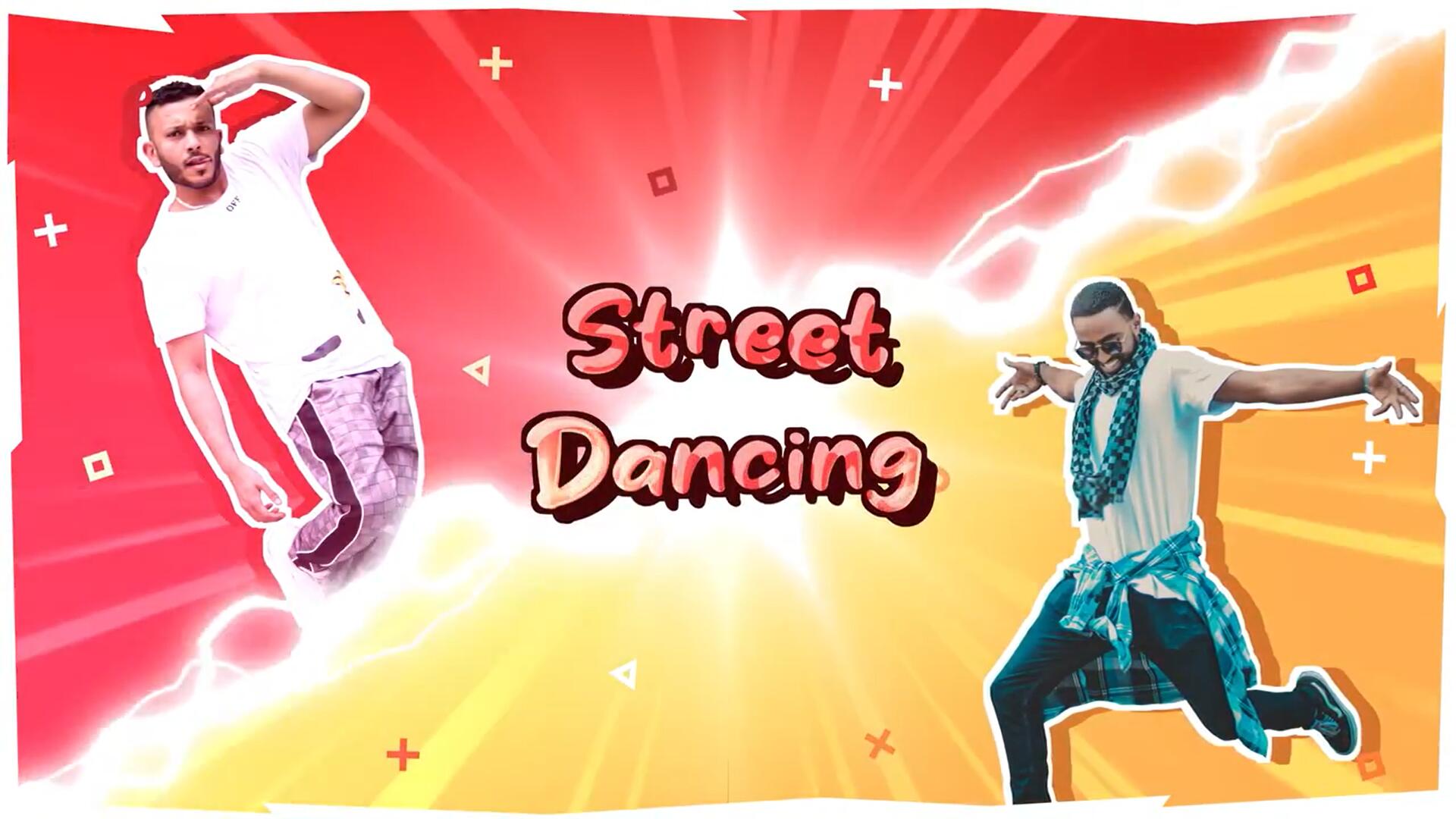 达芬奇模板：趣味1V1对抗VS手绘卡通动画效果 , sucaiwan.com