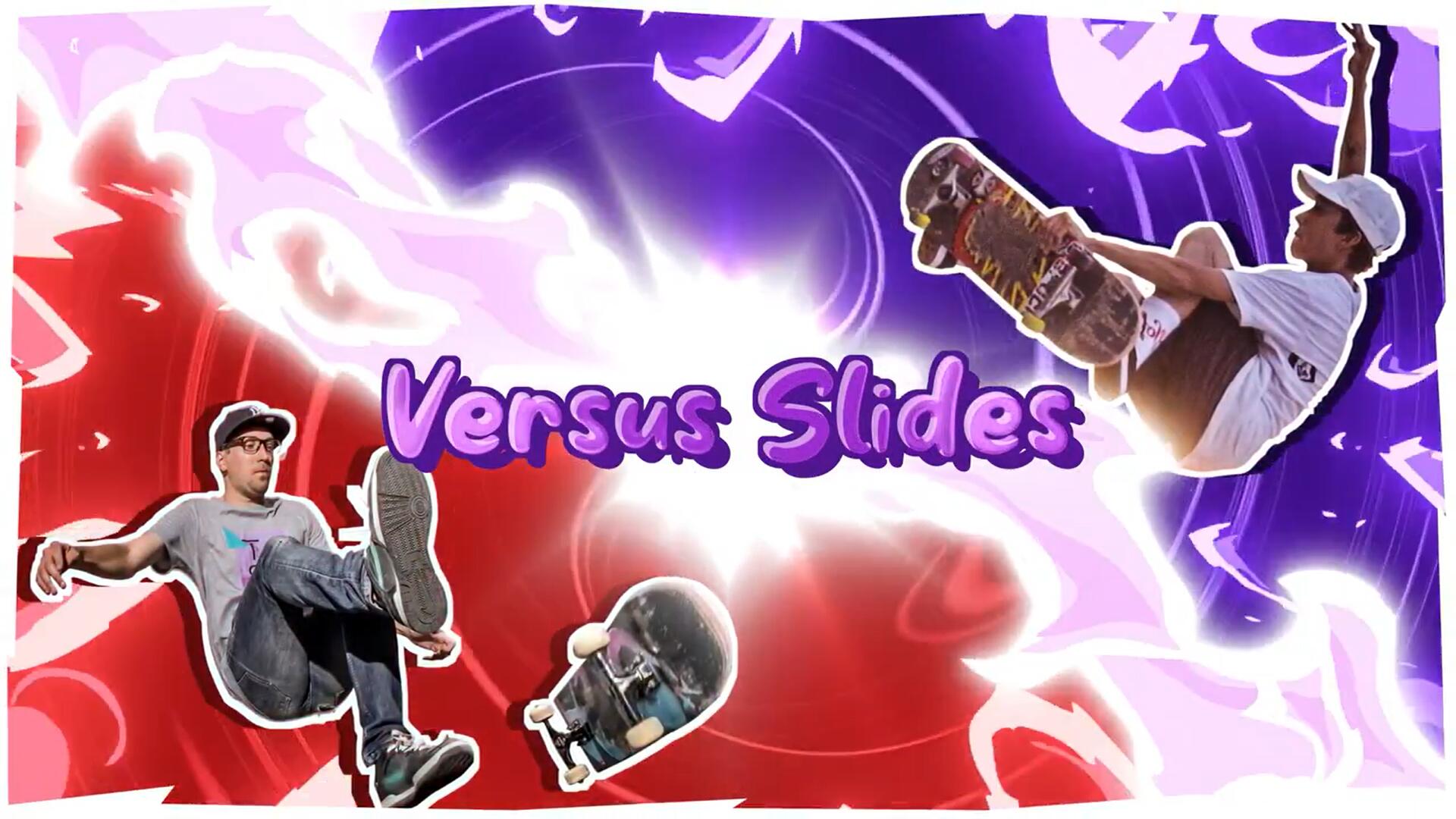 达芬奇模板：趣味1V1对抗VS手绘卡通动画效果 , sucaiwan.com