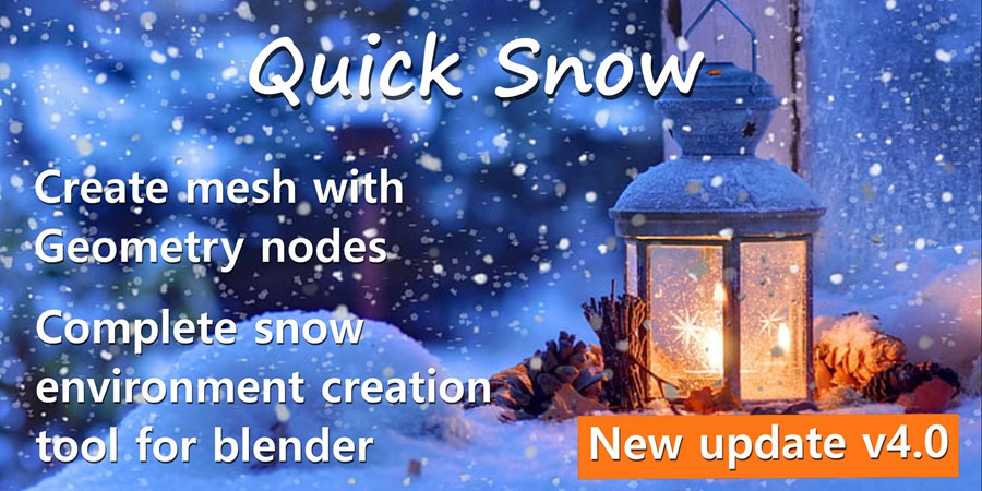 【Blender插件】Quick Snow v4.0 一键快雪景动态暴风雪材质积雪动画 插件预设 第2张-素材湾丨精选海外优质设计素材资源 【Blender插件】Quick Snow v4.0 一键快雪景动态暴风雪材质积雪动画 插件预设 sucaiwan.com