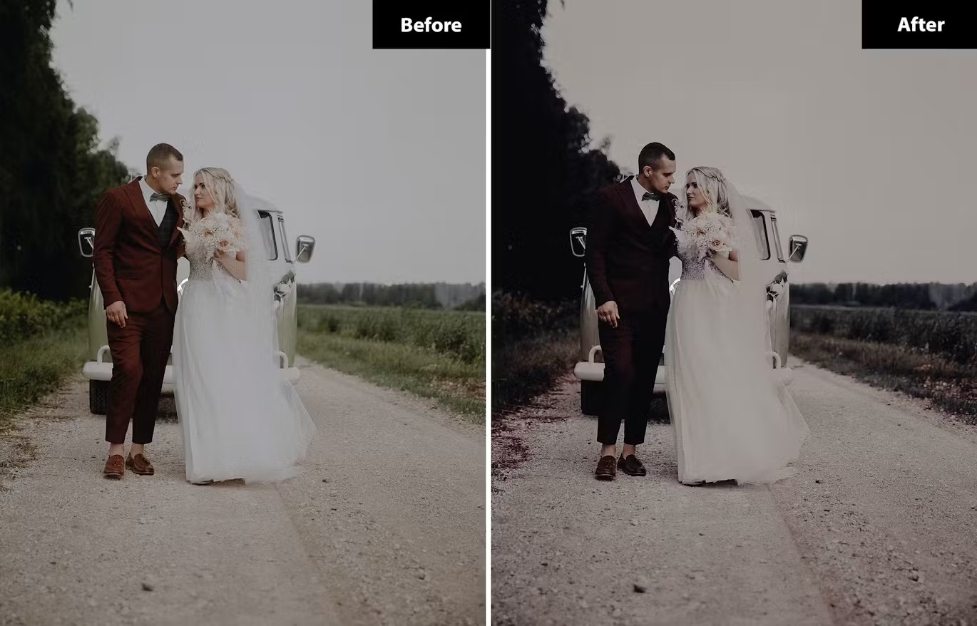 现代电影情绪婚礼旅拍摄影后期调色Lightroom预设 6 Contryside Bridge, Lightroom und Photoshop-Voreinstellung 插件预设 第5张-素材湾丨精选海外优质设计素材资源 现代电影情绪婚礼旅拍摄影后期调色Lightroom预设 6 Contryside Bridge, Lightroom und Photoshop-Voreinstellung 插件预设 sucaiwan.com