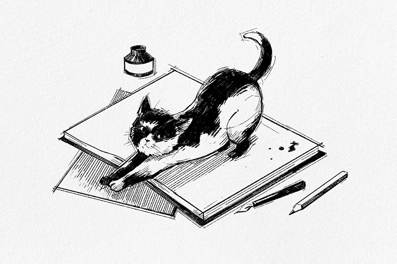 仿素描草图效果PS和Illustrator笔刷 , sucaiwan.com