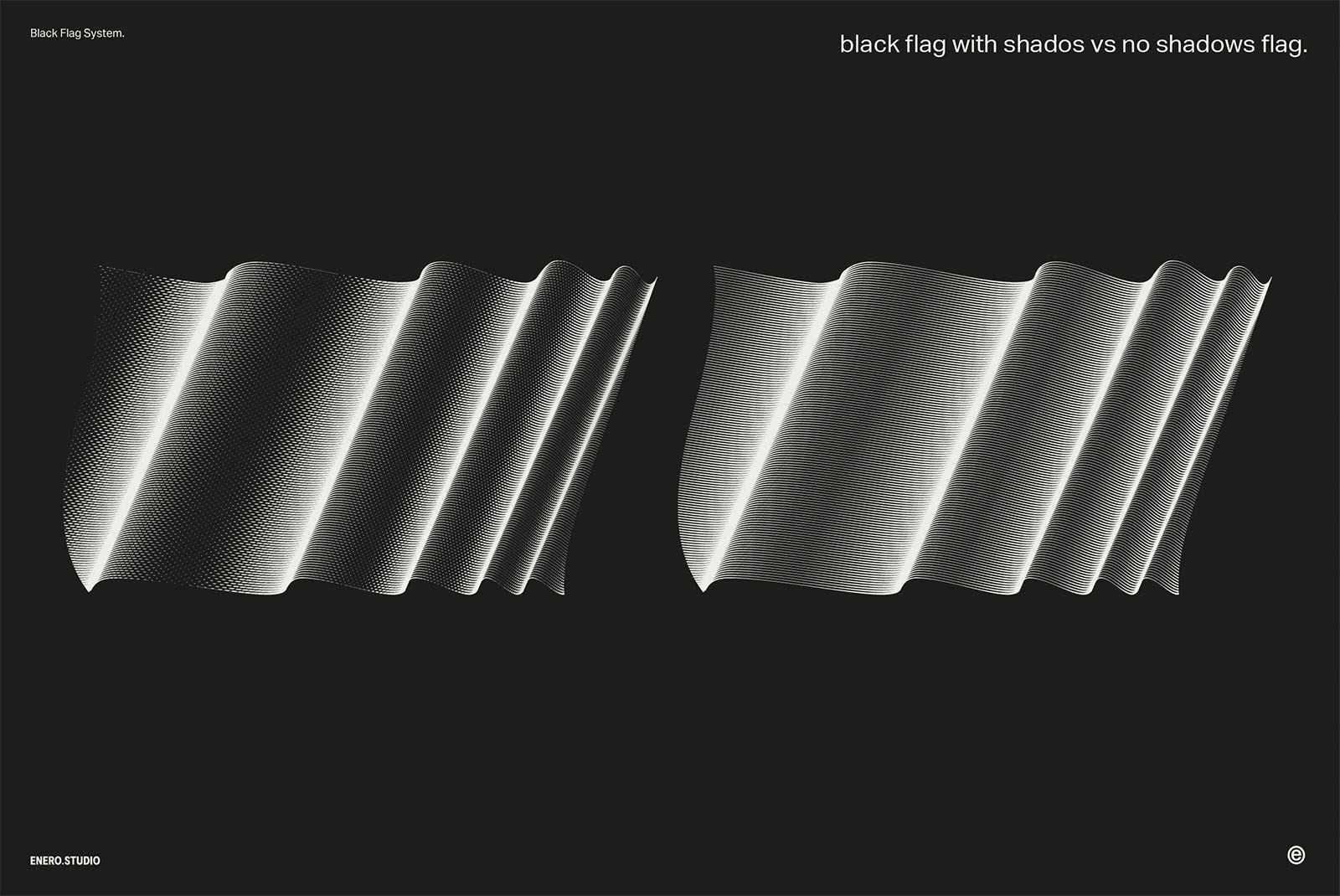 30款3D立体抽象艺术波浪线条网格旗帜AI矢量插画插图图形海报背景设计套装Black Flag Vector Pack 图片素材 sucaiwan.com