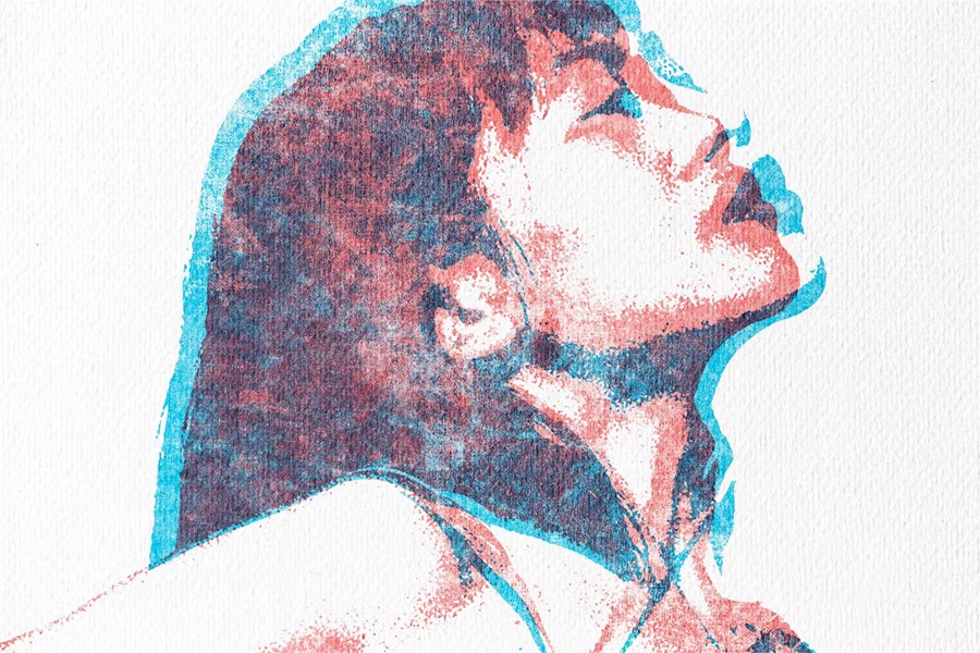 2款复古双色调叠油墨印印刷打印故障重影PSD特效样机Vintage Duotone Overprint Photo Effect 插件预设 sucaiwan.com
