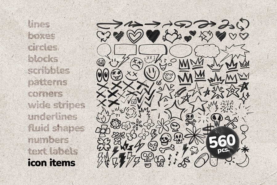 1300+潮流趣味Y2K卡通蜡笔涂鸦乱涂乱画装饰箭头星星PNG免扣图设计 , 第17张-素材湾丨精选海外优质设计素材资源 1300+潮流趣味Y2K卡通蜡笔涂鸦乱涂乱画装饰箭头星星PNG免扣图设计 , sucaiwan.com